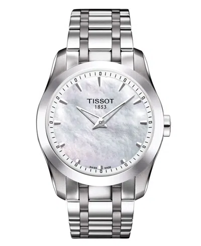 Tissot Women's Swiss Couturier Grande Stainless Steel Bracelet Watch 33mm In Metallic