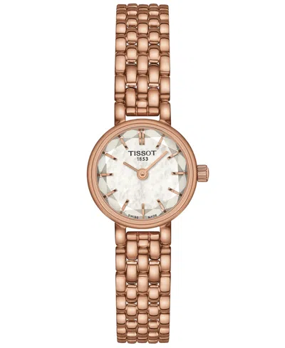 Tissot Women's Swiss Lovely Rose Gold Pvd Stainless Steel Bracelet Watch 20mm