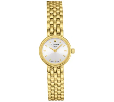 Tissot Women's Swiss T-lady Lovely Gold-tone Pvd Stainless Steel Bracelet Watch 19.5mm In Yellow Gold 1n14