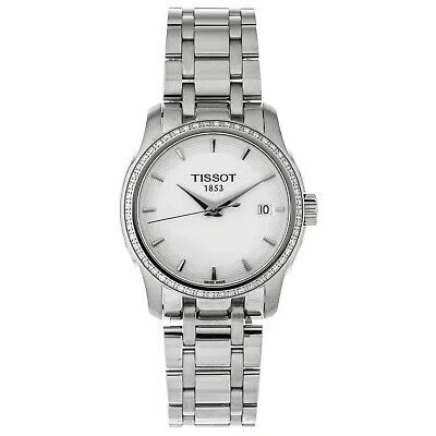 Pre-owned Tissot Women's T-trend Couturier White Dial Watch - T0352106101100