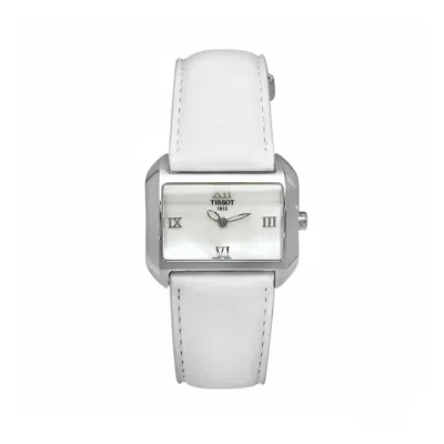 Tissot Women's T-wave Mother Of Pearl Dial Watch In Silver