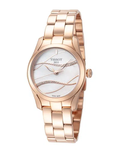 Tissot Women's T-wave Watch In Gold