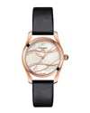 Tissot Women's T-wave Mother Of Pearl Dial Watch In Black