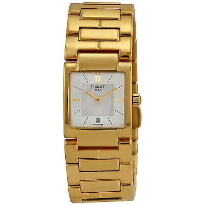 Pre-owned Tissot Women's T02 Mother Of Pearl Dial Watch - T0903103311100