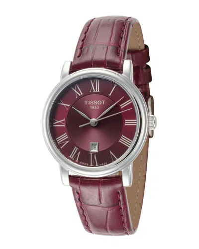 Tissot Women's Watch In Burgundy