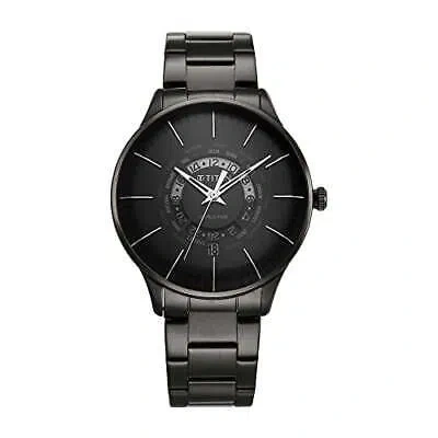 Pre-owned Titan Analog Black Dial Men's Watch-90145nm01
