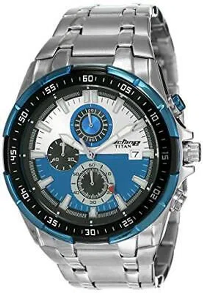 Pre-owned Titan Chronograph Multi-colour Dial Men's Watch-nl90044km03