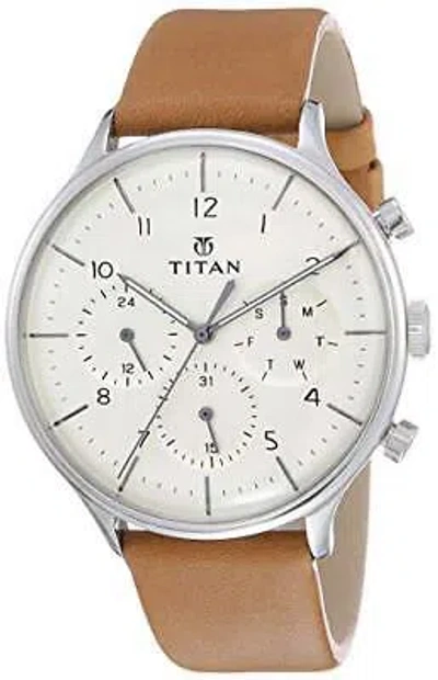 Pre-owned Titan Classique Analog Silver Dial Men's Watch-nn90102sl01