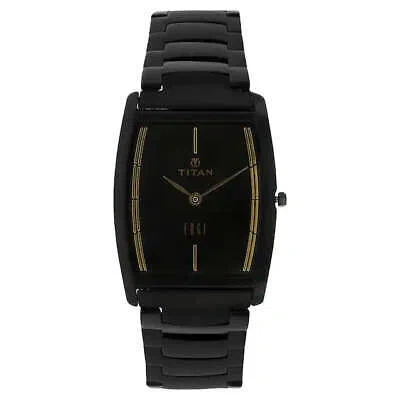 Pre-owned Titan Edge Analog Black Dial Men's Watch-nn1044nm01/np1044nm01