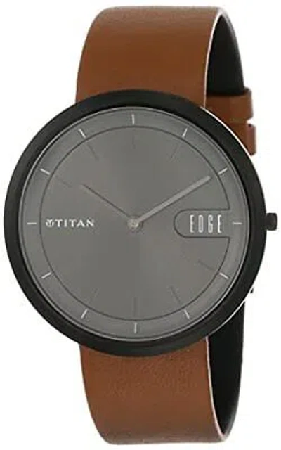 Pre-owned Titan Edge Zen Analog Black Dial Men's Watch-1779nl01 / 1779nl01/np1779nl01