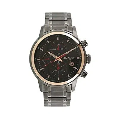 Pre-owned Titan Octane Analog Black Dial Men's Watch-nl90086km03/np90086km03