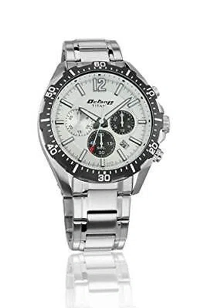 Pre-owned Titan Octane Analog Silver Dial Men's Watch-nm90108km01 / Nl90108km01/np90108km0