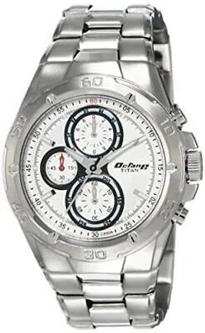 Pre-owned Titan Octane Chronograph White Dial Men's Watch-nl9308sm01/np9308sm01