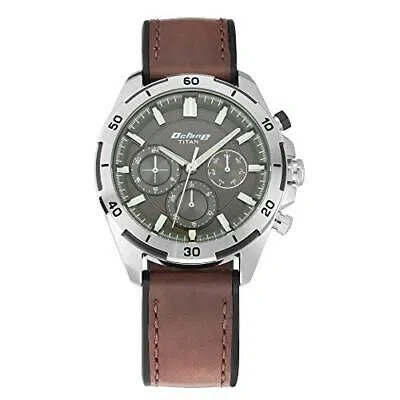 Pre-owned Titan Octane Hyper Lume Analog Black Dial Men's Watch-nn90114kp01