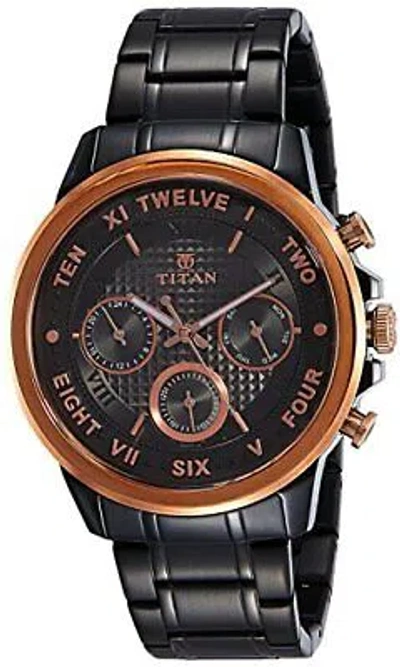 Pre-owned Titan Regalia Sovereign Analog Grey Dial Men's Watch-nn1747km02/np1747km02
