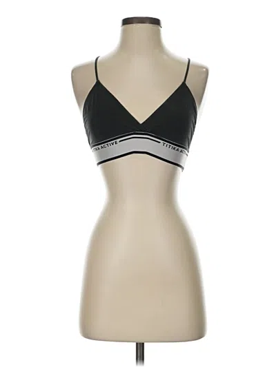 Pre-owned Titika Active Couture Sports Bra In Black