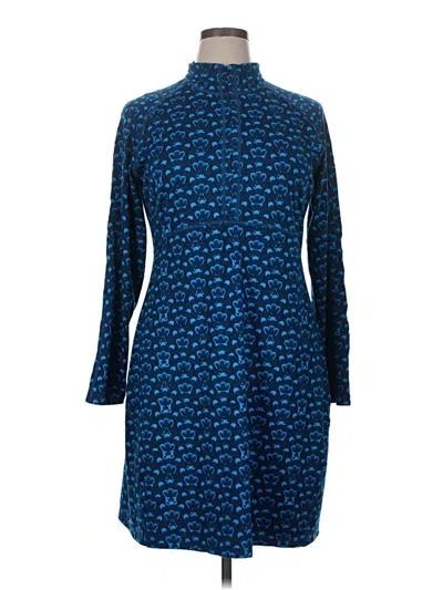 Pre-owned Title Nine 3/4 Sleeve Turtleneck In Blue