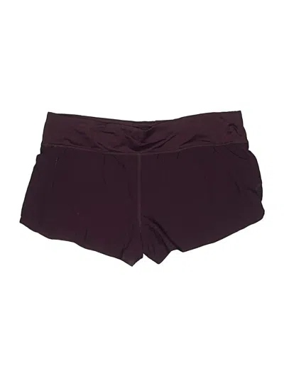 Pre-owned Title Nine Athletic Shorts In Burgundy