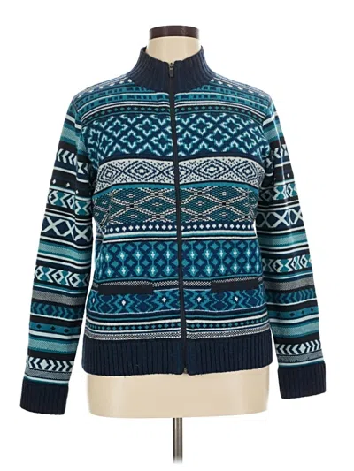 Pre-owned Title Nine Cardigan Sweater In Teal