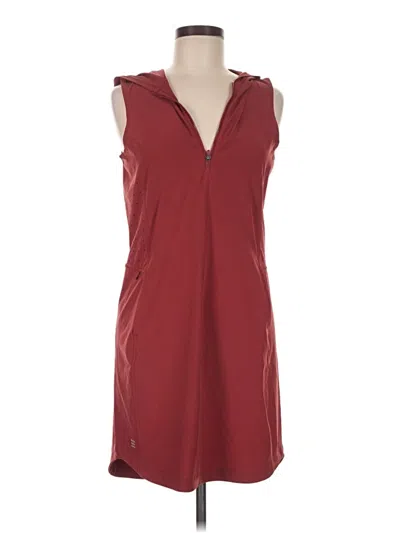 Pre-owned Title Nine Casual Dress In Burgundy