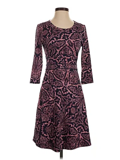 Pre-owned Title Nine Casual Dress In Burgundy
