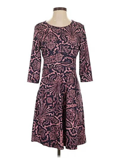 Pre-owned Title Nine Casual Dress In Burgundy