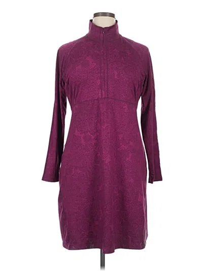 Pre-owned Title Nine Casual Dress In Burgundy