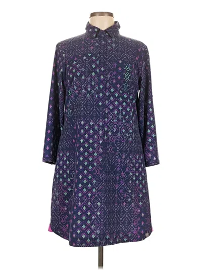 Pre-owned Title Nine Casual Dress In Purple