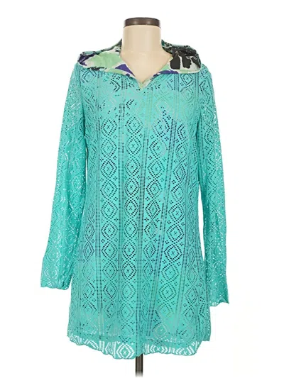 Pre-owned Title Nine Casual Dress In Teal