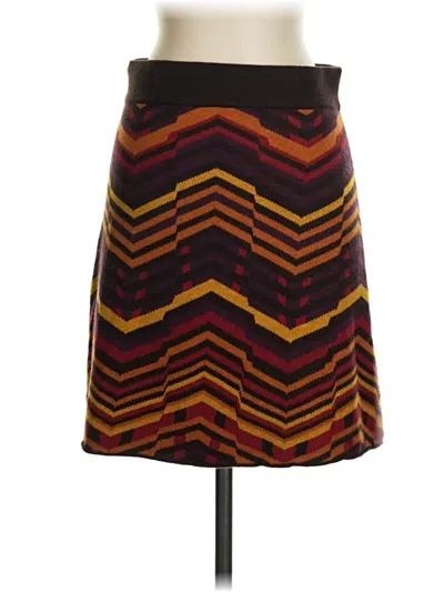Pre-owned Title Nine Casual Skirt In Burgundy