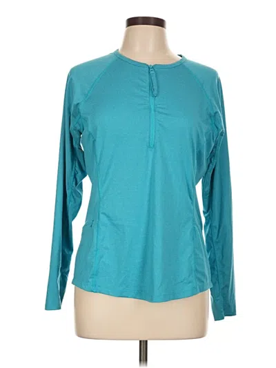 Pre-owned Title Nine Fleece Jacket In Blue