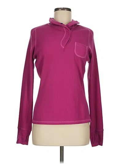 Pre-owned Title Nine Long Sleeve Polo Shirt In Pink