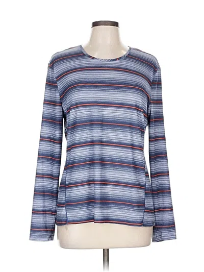 Pre-owned Title Nine Long Sleeve T-shirt In Blue