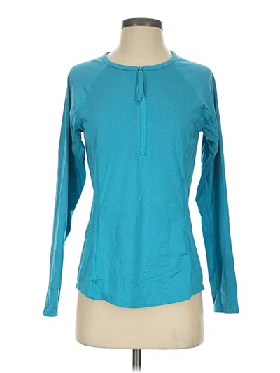 Pre-owned Title Nine Long Sleeve T-shirt In Teal