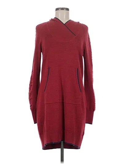Pre-owned Title Nine Pullover Sweater In Burgundy