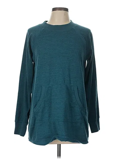 Pre-owned Title Nine Pullover Sweater In Teal