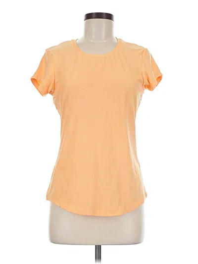 Pre-owned Title Nine Short Sleeve Top Orange Scoop Neck Tops
