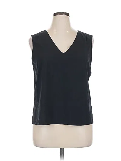Pre-owned Title Nine Sleeveless Top Black V Neck Tops