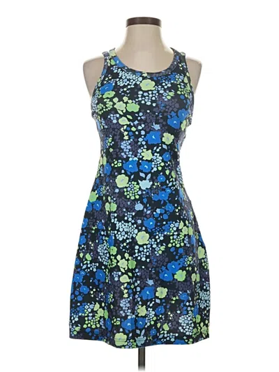 Pre-owned Title Nine Sleeveless Top Blue Halter Neckline Tops