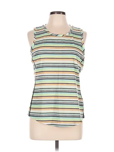 Pre-owned Title Nine Sleeveless Top Green Halter Neckline Tops