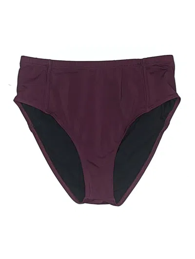 Pre-owned Title Nine Swimsuit Bottoms In Burgundy