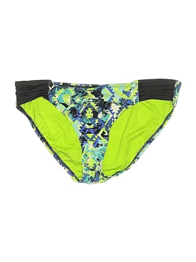 Pre-owned Title Nine Swimsuit Bottoms In Green