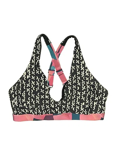 Pre-owned Title Nine Swimsuit Top Black Print Pattern Swimwear