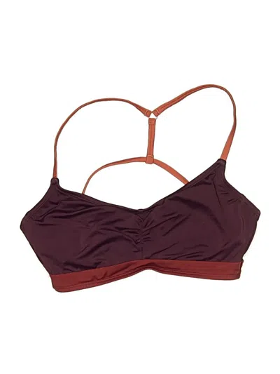 Pre-owned Title Nine Swimsuit Top Burgundy Swimwear