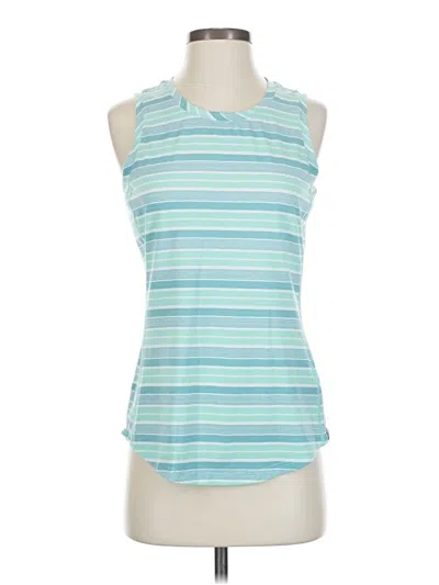 Pre-owned Title Nine Tank Top Blue Halter Neckline Tops