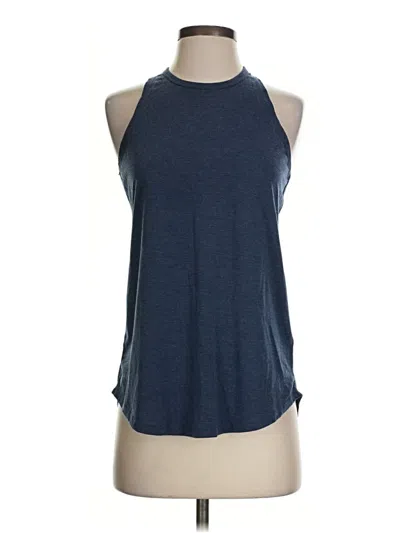 Pre-owned Title Nine Tank Top Blue Halter Neckline Tops