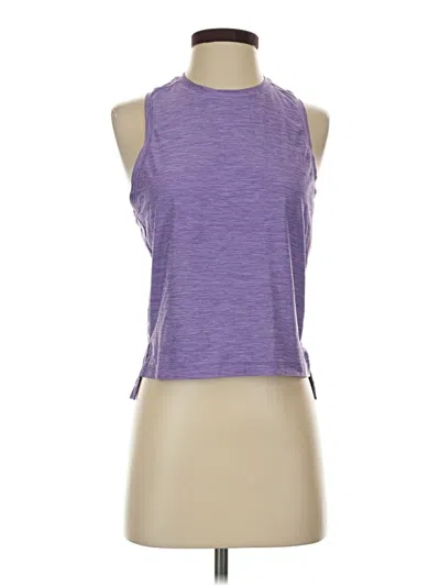 Pre-owned Title Nine Tank Top Purple Halter Neckline Tops