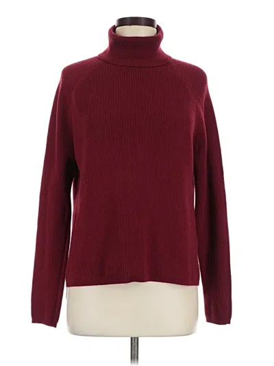 Pre-owned Title Nine Turtleneck Sweater In Burgundy