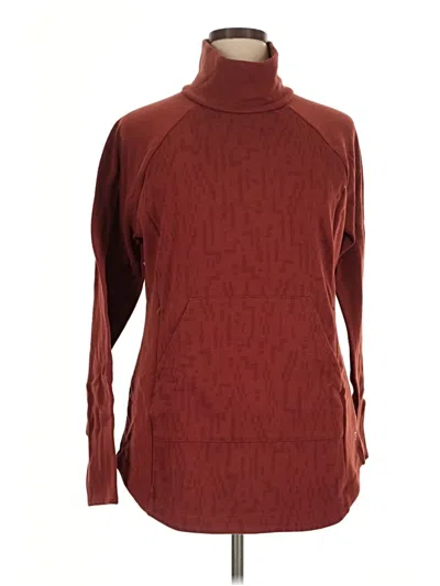 Pre-owned Title Nine Turtleneck Sweater In Burgundy