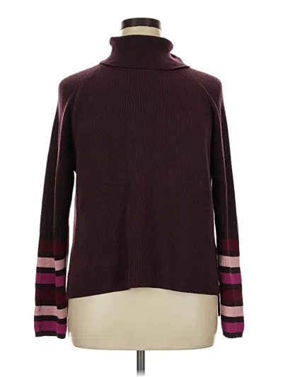 Pre-owned Title Nine Turtleneck Sweater In Burgundy